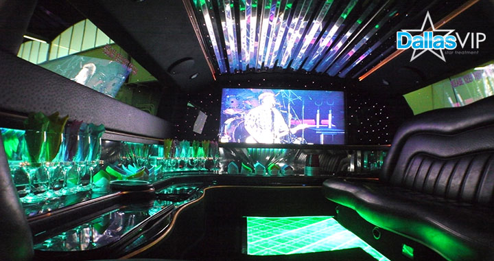 Stretch Hummer Limo Dallas Interior