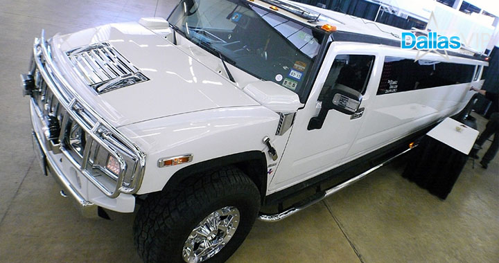 Stretch Hummer Limo Dallas Top View